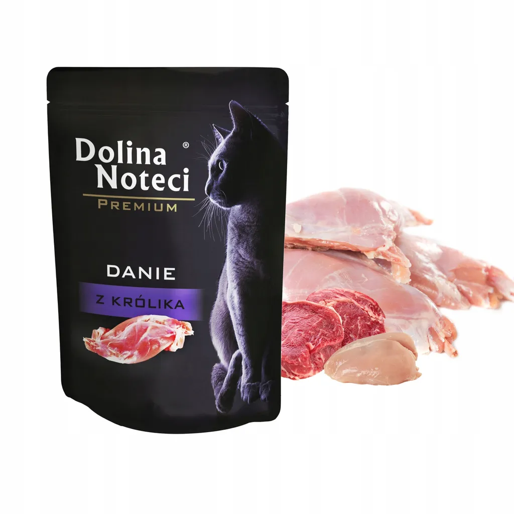Chat difficile ? Essayez la pâtée Dolina Noteci Premium Lapin 85g
