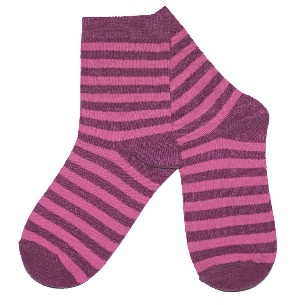 Kinder Basic Socken aus Baumwolle Farbige Ringel Anemone Größe 23-26