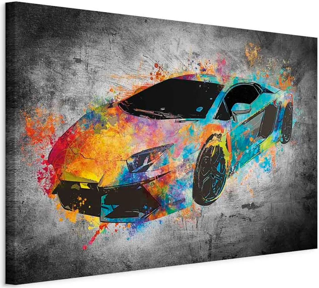 Arredo Parete Quadro 120x80 Aerodinamica - Street Art su Tela HD