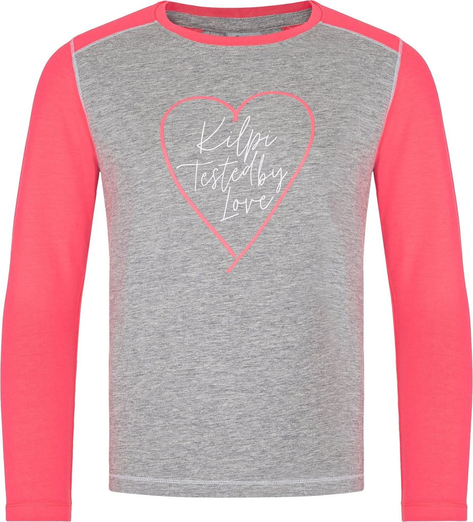 Camiseta manga larga niña Kilpi SONIER-JG, HELLGRAU, Größe 86