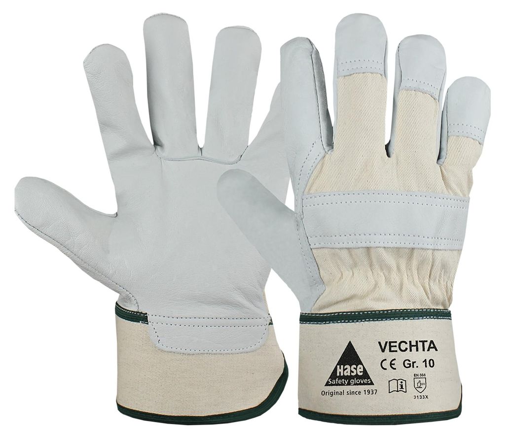 HASE SAFETY GLOVES Arbeitshandschuhe Narbenleder, EN 388, Produktbild 