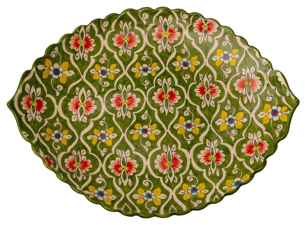 Lagan Rishtan Servierteller 43 x 32,5 cm Keramik Produktbild 