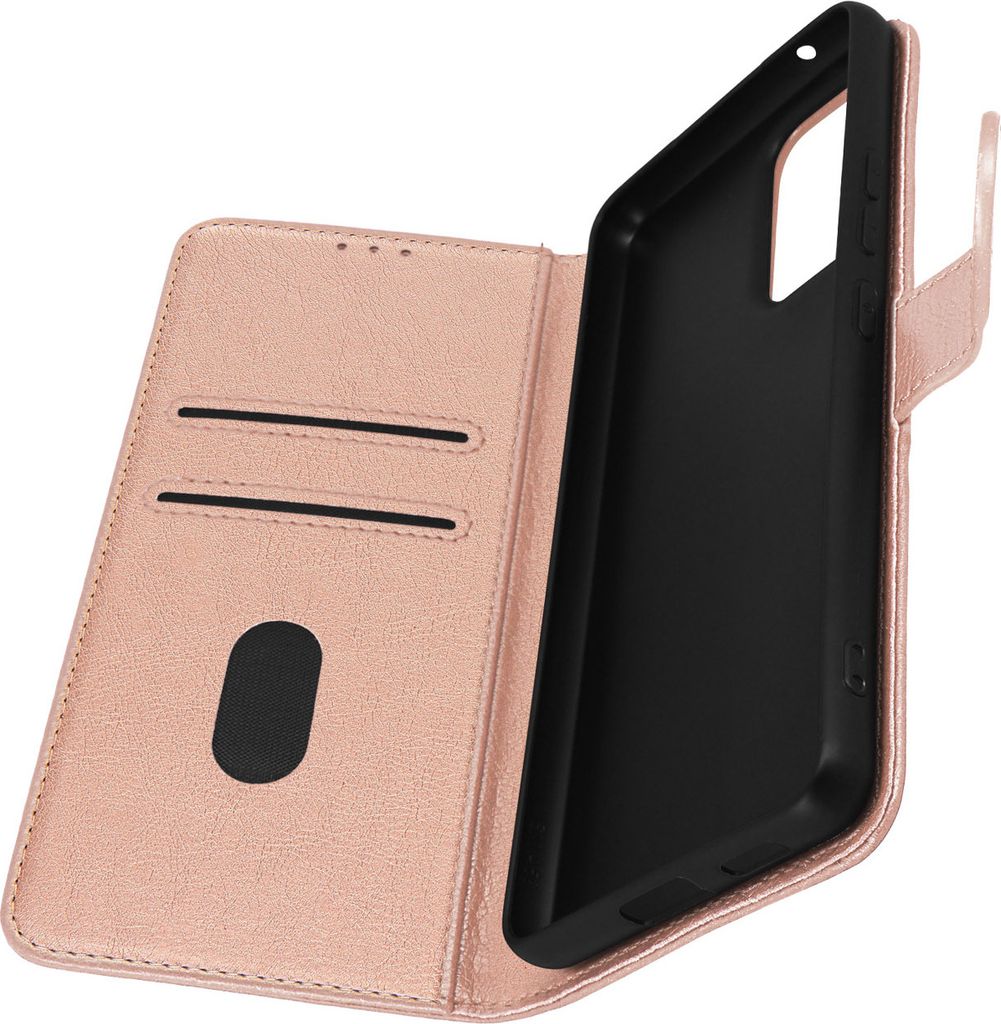 Etui Kunstleder mit Standfunktion für Samsung Galaxy A53 5G – Rosegold