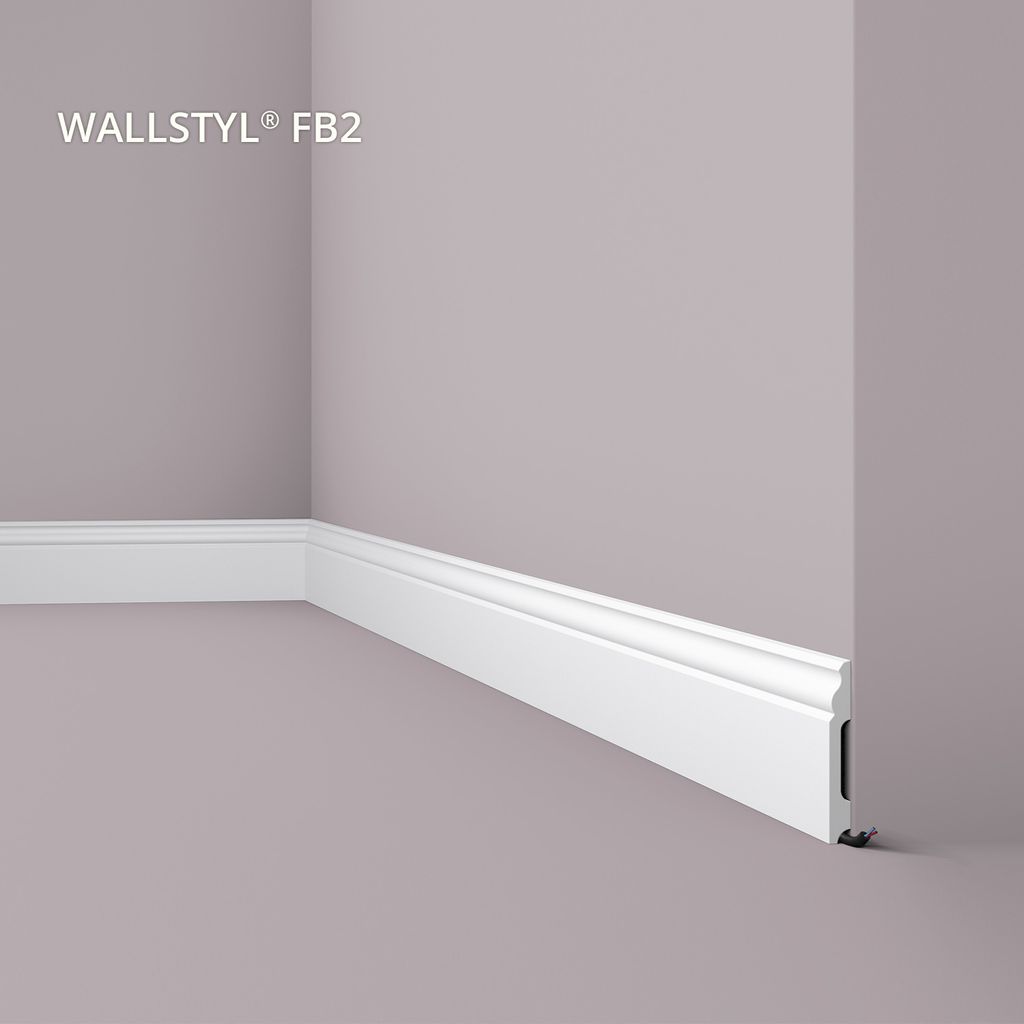 NMC FB2 WALLSTYL Sockelleiste Zierleiste Stuckleiste 2 m