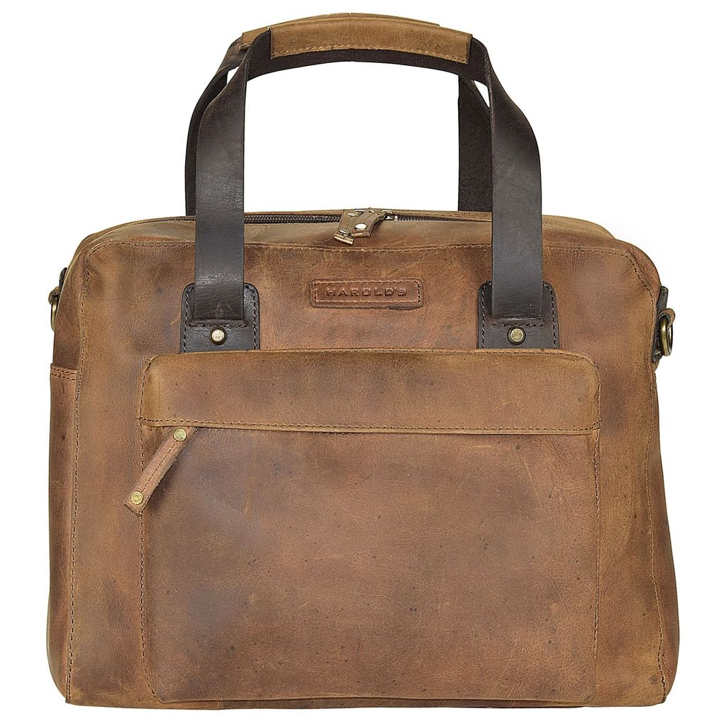Harold's Antik Casual Aktentasche Leder 35 cm Laptopfach