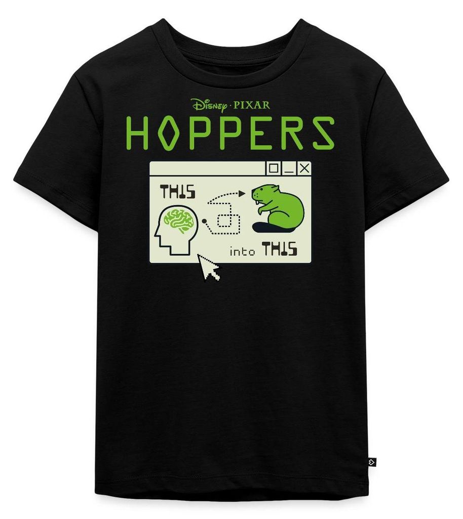 Spreadshirt Hoppers Von Mensch Zu Biber Und Zurück Kinder Premium T-Shirt, 110/116 (4 Jahre), Schwarz