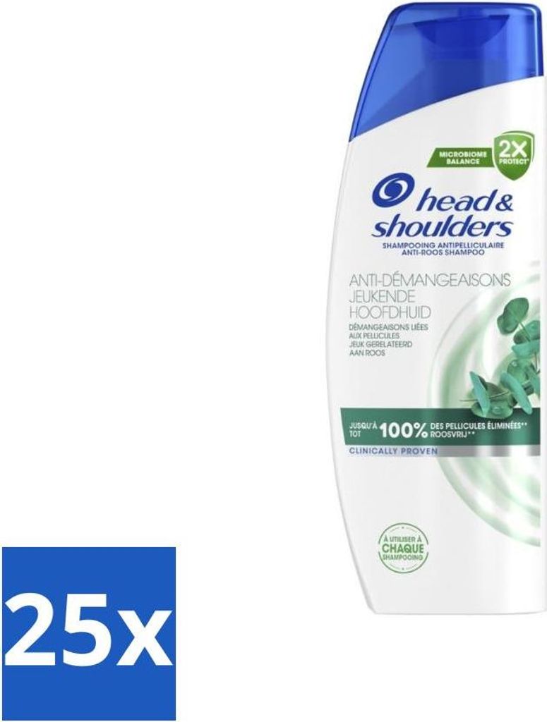 Head & Shoulders – 2-in-1 Anti-Schuppen-Shampoo & Spülung – Juckende Kopfhaut – 270 ml - Vorteilspack - 25 Stücke