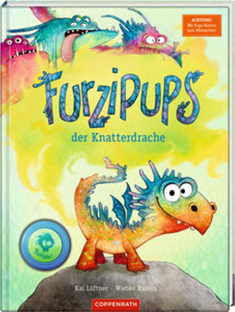 A children's book cover featuring cartoon dragons.
