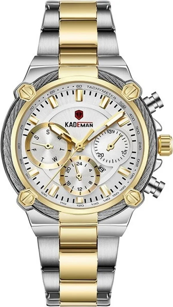 Montre Bracelet Femme Bicolore KADEMAN KP14686 - Style Moderne Luxe