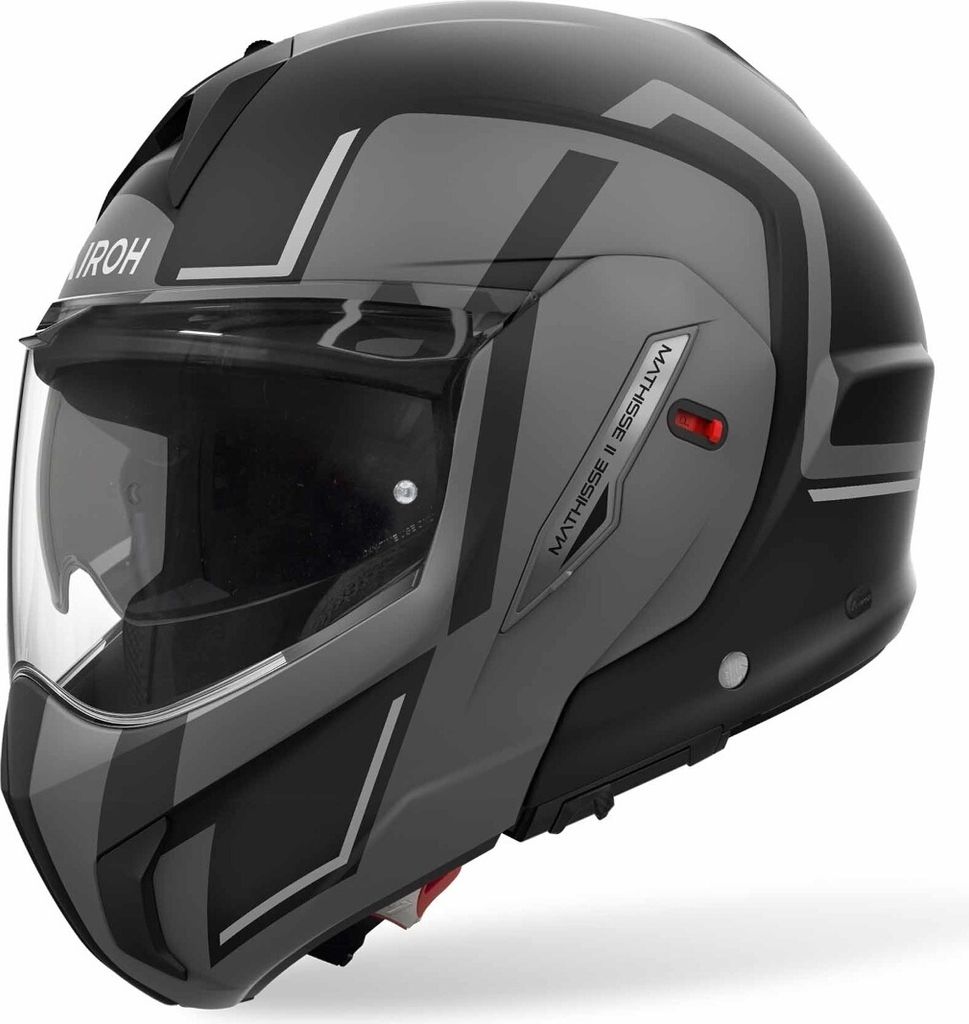 Airoh Mathisse II Genius Klapphelm, schwarz matt/grau, S (55/56)