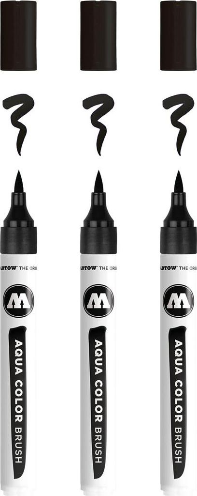 Molotow Marker AQUA COLOR BRUSH Nr. 022, tiefschwarz