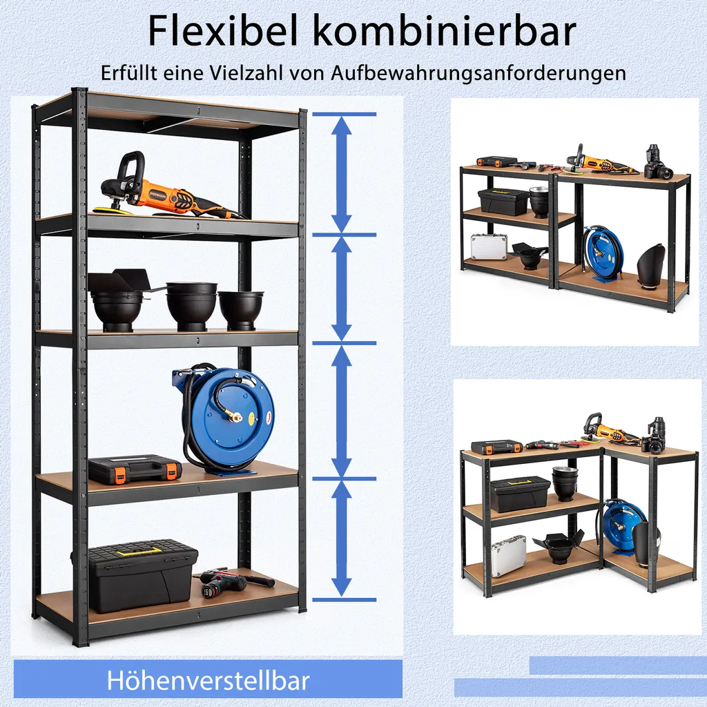 Optimisez votre stockage avec ce rayonnage métallique anti-flexion - 4