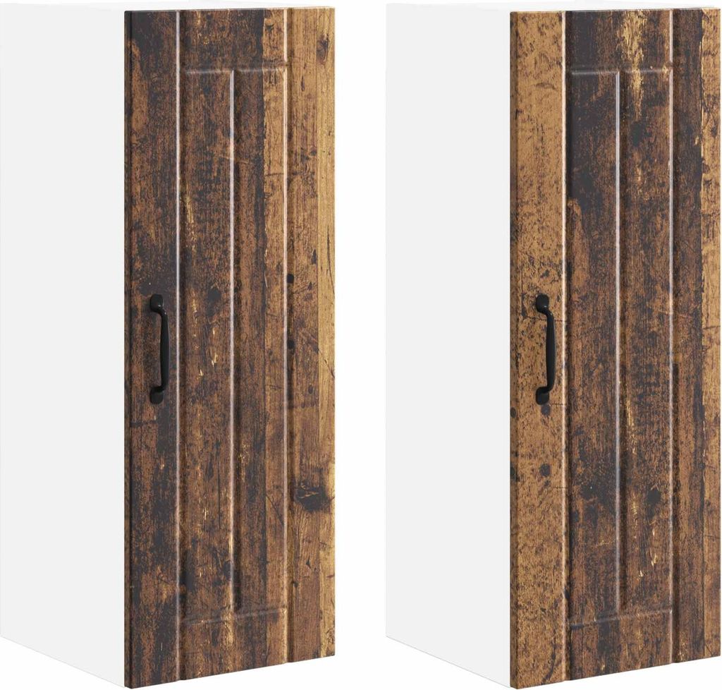Küchenschrank 2 pcs Altholz 30 x 31 x 80 cm Holzwerkstoff