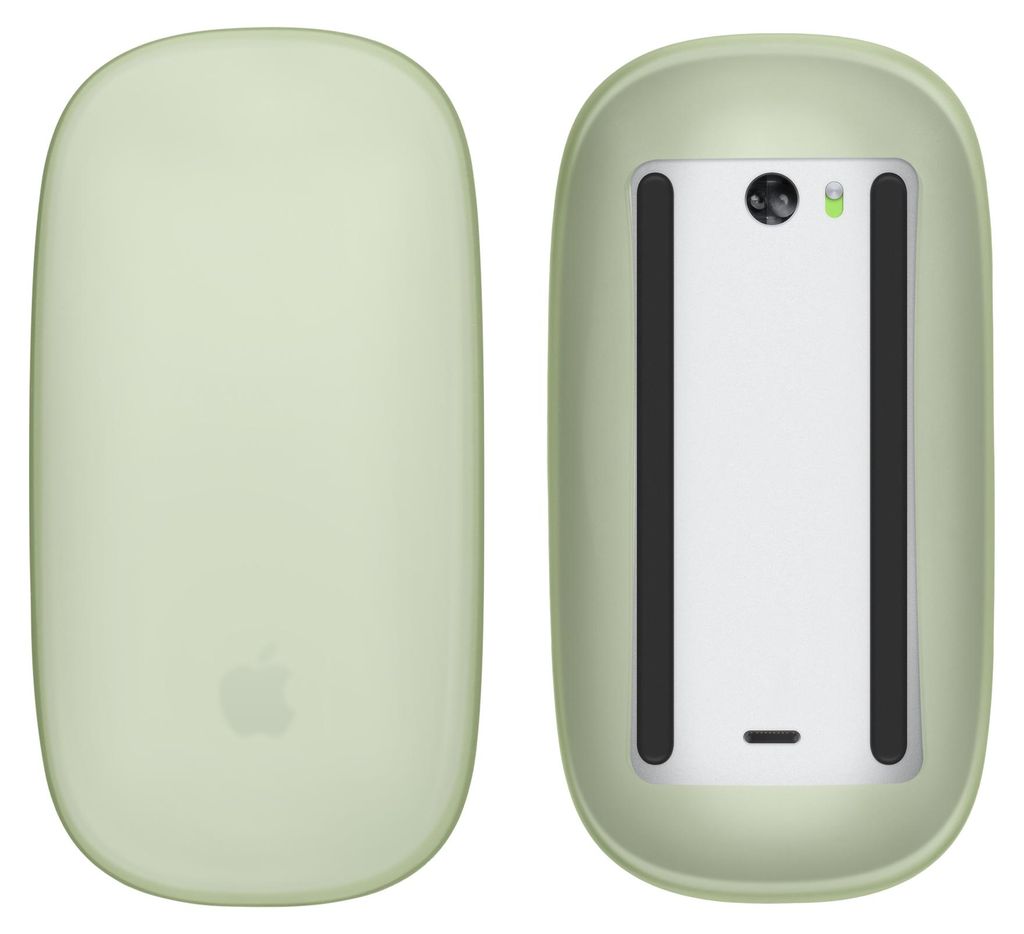kwmobile Silikon Schutzhülle kompatibel mit Apple Magic Mouse 1 / 2 Hülle - PC Maus Cover aus softem Silikon - Pastellgelb