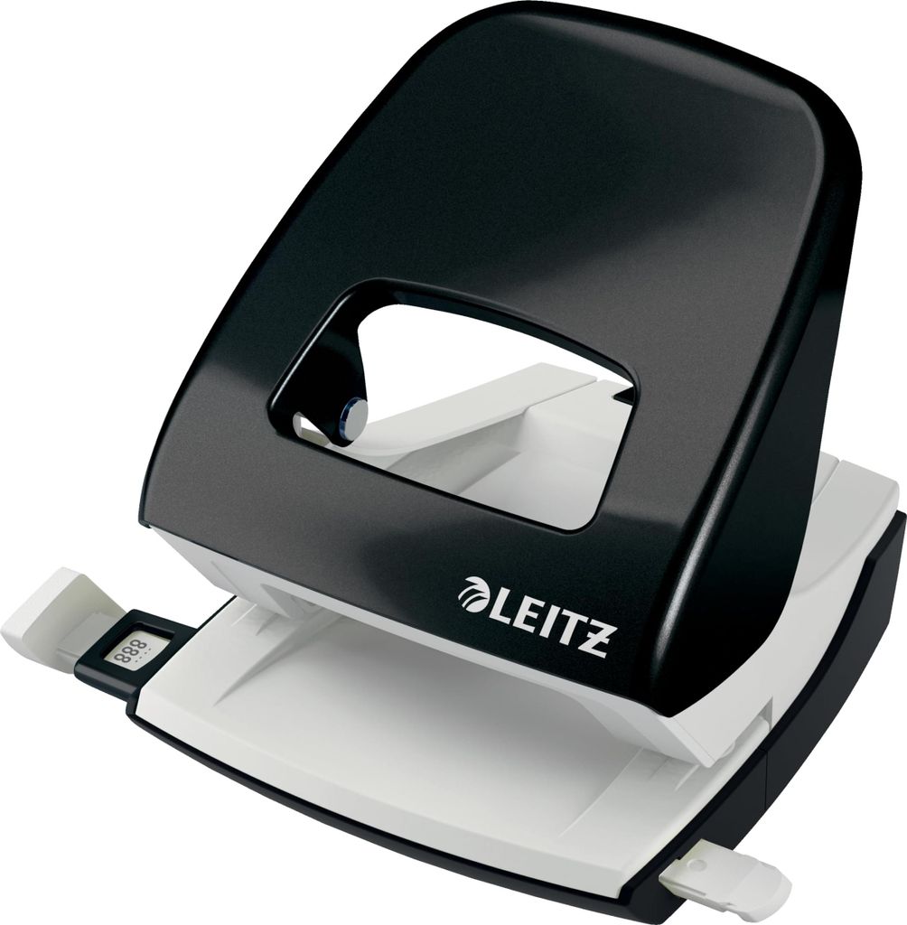 LEITZ Locher Nexxt 5008 schwarz-metallic im Karton
