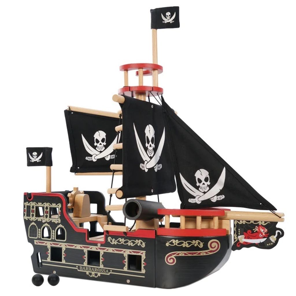 Le Toy Van, barco pirata Barbarossa, pirata, a partir de 3 Imagen del producto 