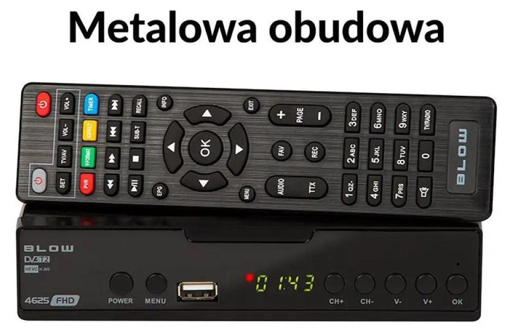 DVB-T2 decoder tuner BLOW 4625FHD H.265 H.265 V2 Immagine del prodotto 