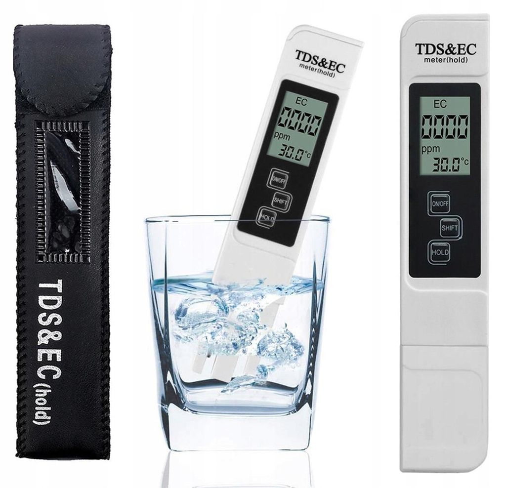 Tester vody TDS, EC, teplota, prenosný, LCD Obrázok produktu 
