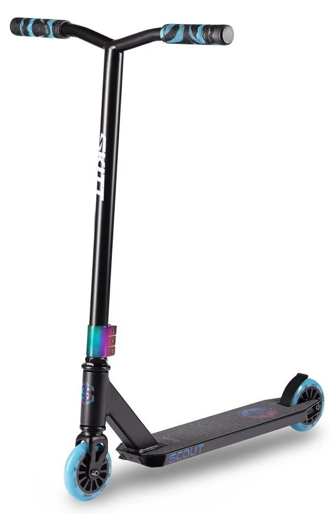 Trottinette SKITT Freestyle SCOUT Black Rainbow dès 105 cm pour enfant