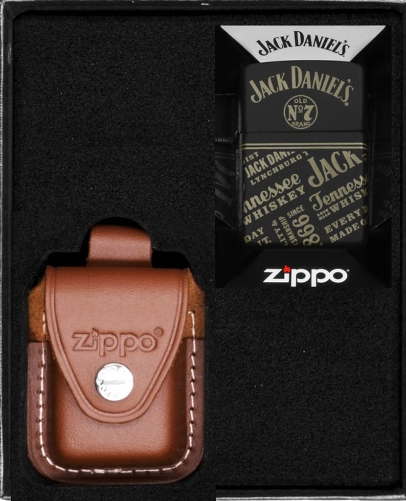 ZIPPO Feuerzeug JACK DANIELS Geschenkset Nr. 2