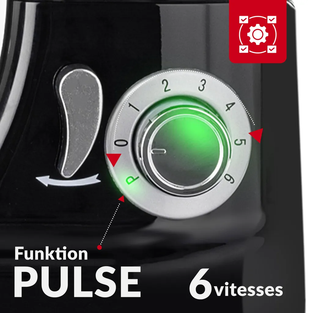 Robot Pâtissier pour Pains et Gâteaux Lehmann, Kit Complet 5L et Blender