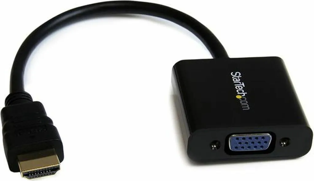 Adaptateur HDMI vers VGA 1080p StarTech HD2VGAE2 Noir - Image Fluide