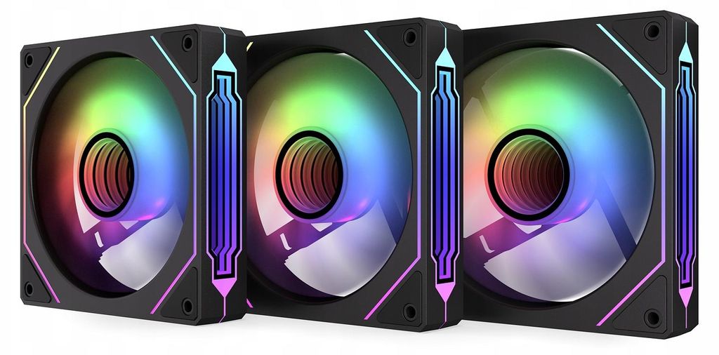 Ventilateurs PC KRUX Corvus 120 ARGB, kit de 3 ventilateurs Image du produit 