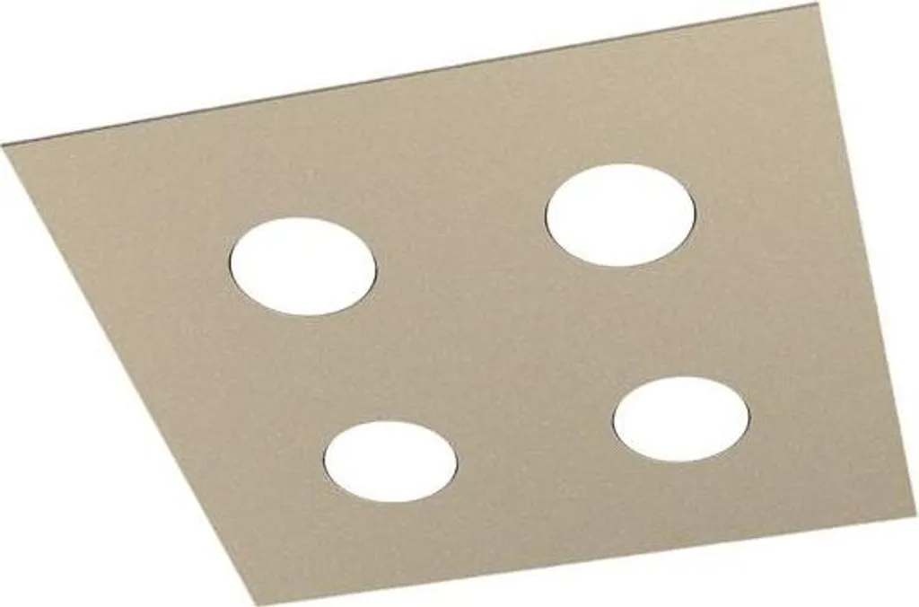 Plafoniera Moderna Area Top Light 40x40 Sabbia GX53 - Design Minimal