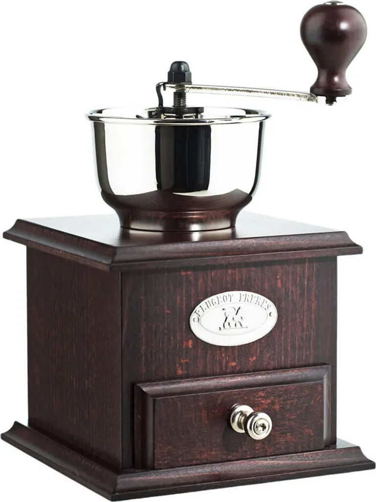 Moulin à café manuel Brésil en bois noble et mécanisme réglable