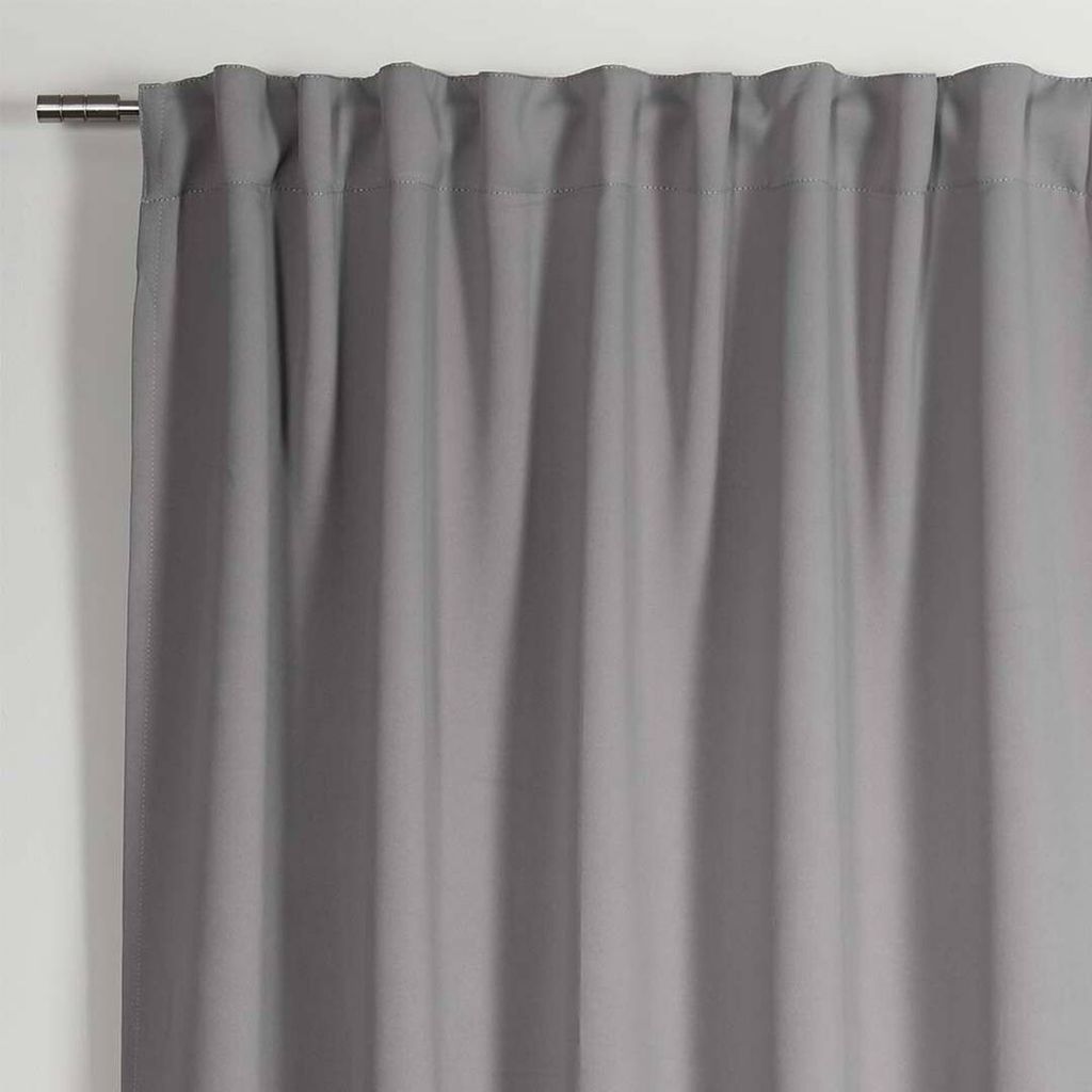 Schal Dimout silbergrau verdunkelnd 140 x 245 cm