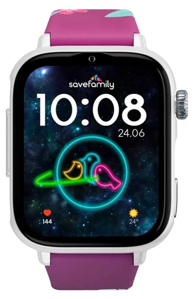 Montre connectée SaveFamily blanche pour la sécurité de votre enfant