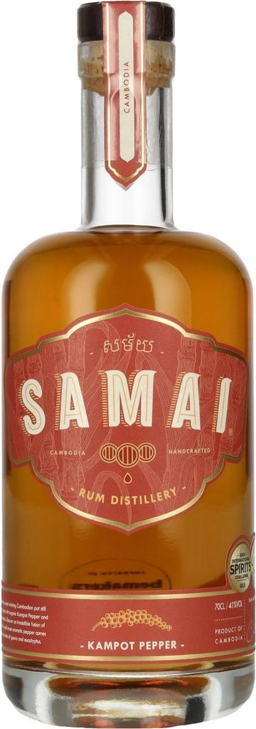 Samai Kampot Pepper Spiced Rum 41% Vol. 0,7l Produktbild 