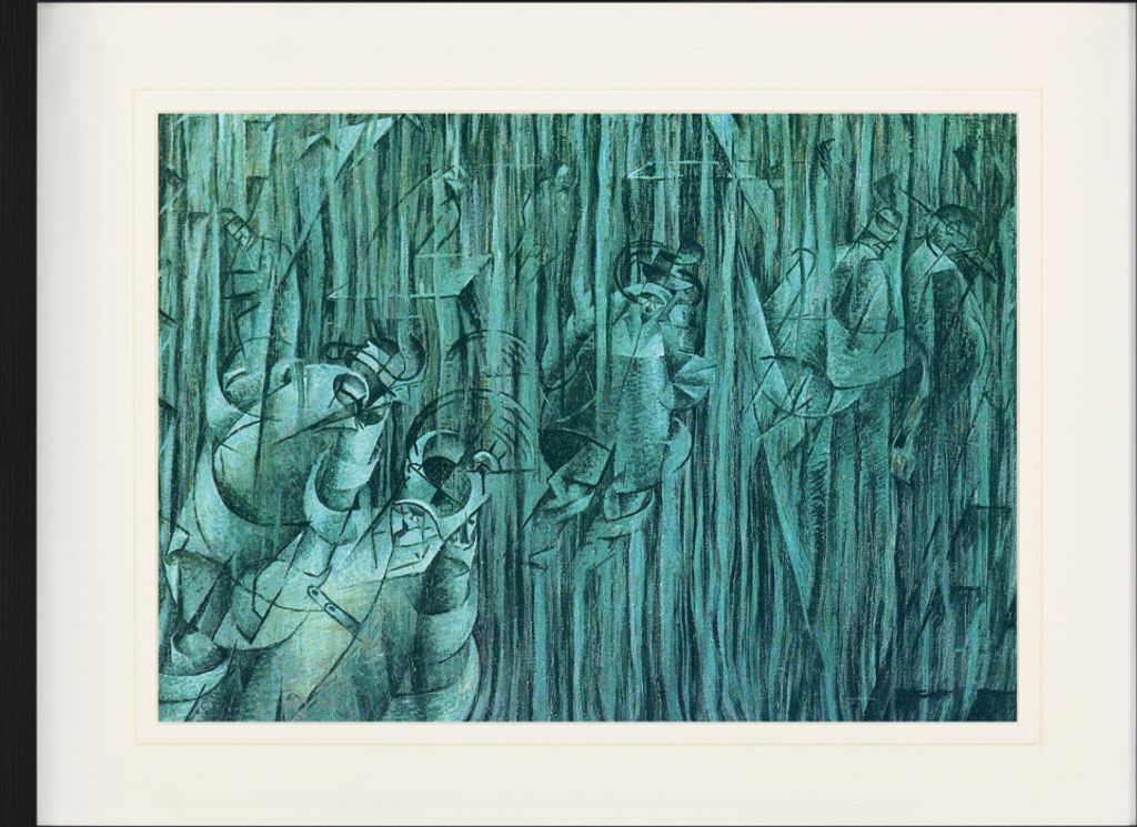 Umberto Boccioni Gerahmtes Bild Mit Edlem Passepartout | Wand-Bilder | Im Bilderrahmen - Gemütszustände III, Die, Die Bleiben, 1911 (60 x 80 cm)