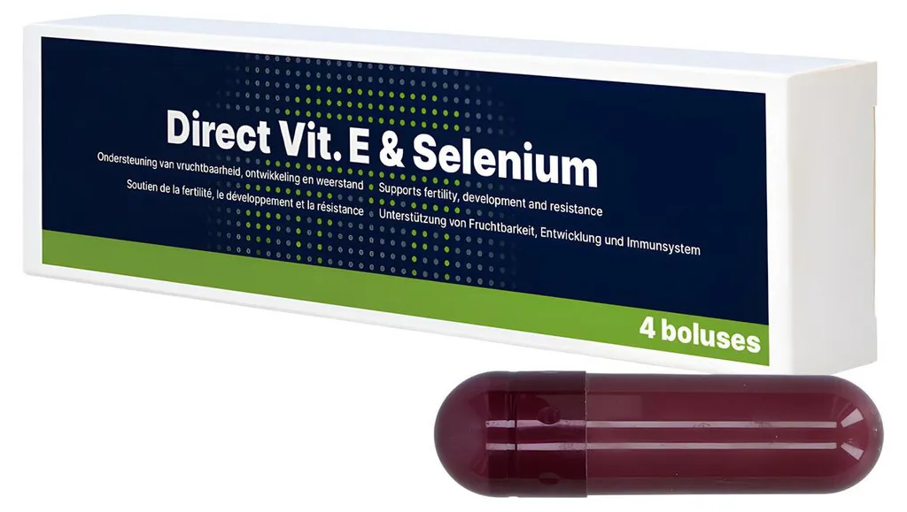 Complément alimentaire Bolus Vitamine E + Sélénium pour bétail et bovins