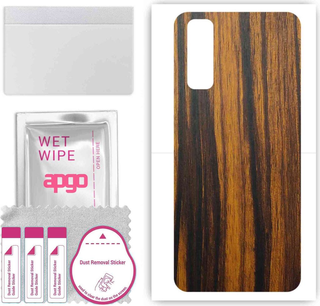 apgo Rückseite Schutzfolie, Skin, kompatibel mit vivo iQOO Z1, Hinten Displayschutzfolie aus Vinylfolie, kratzfest, einfache Montage - Tigerwood