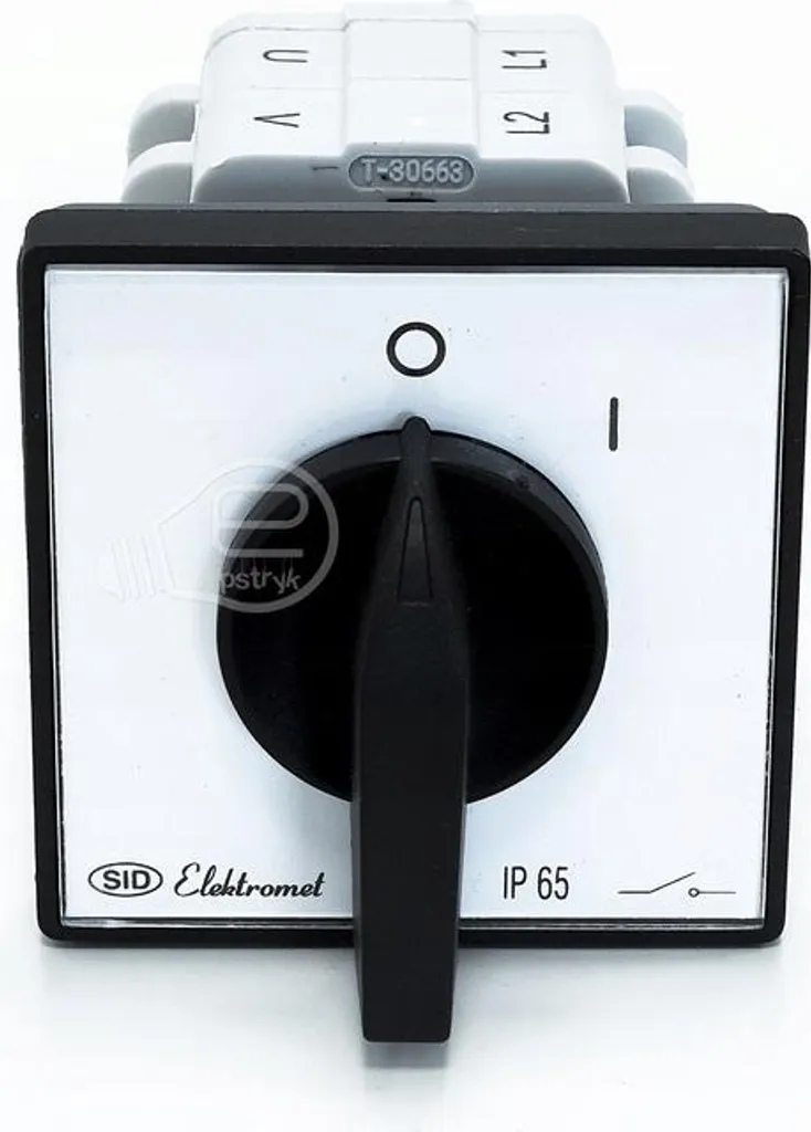 Commutateur Elektromet E25-12 25A IP65 robuste pour réseaux électriques