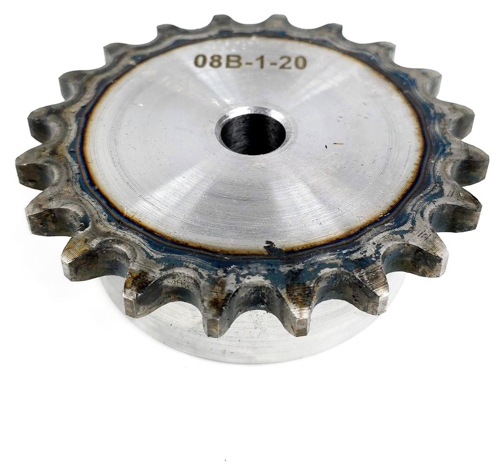 Kettenrad 08B 20 Zähne Mit Nabe, Gehärtet P: 12,7, 1/2″ Produktbild 