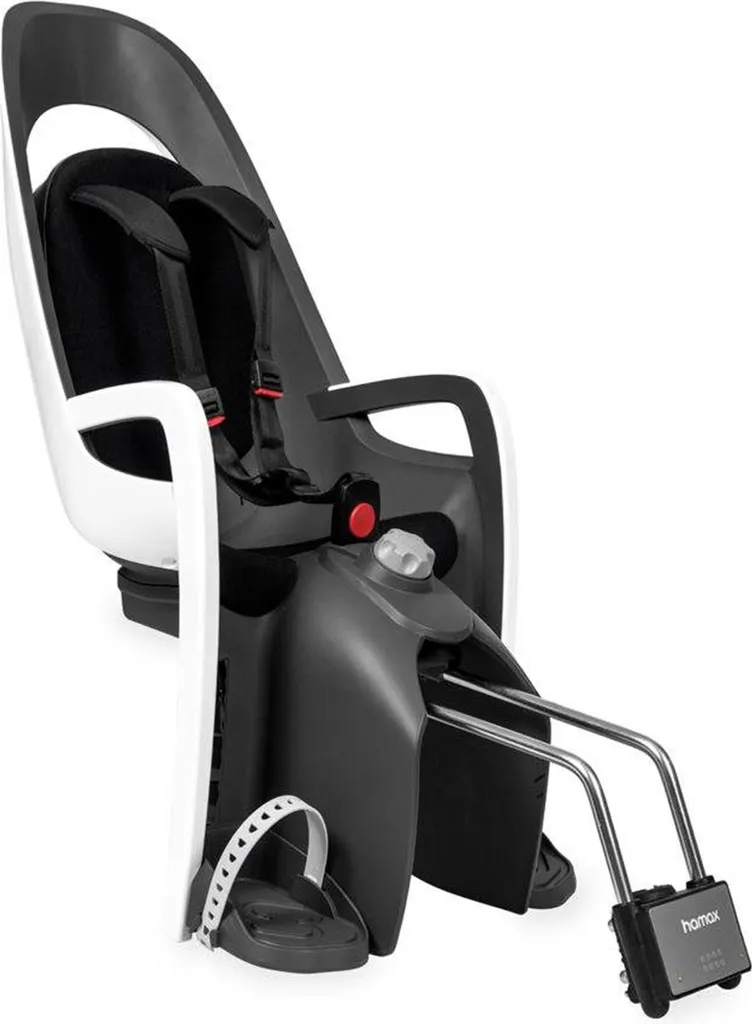 Porte-bébé Vélo Hamax Caress Blanc/Noir - Siège Arrière Haute Sécurité