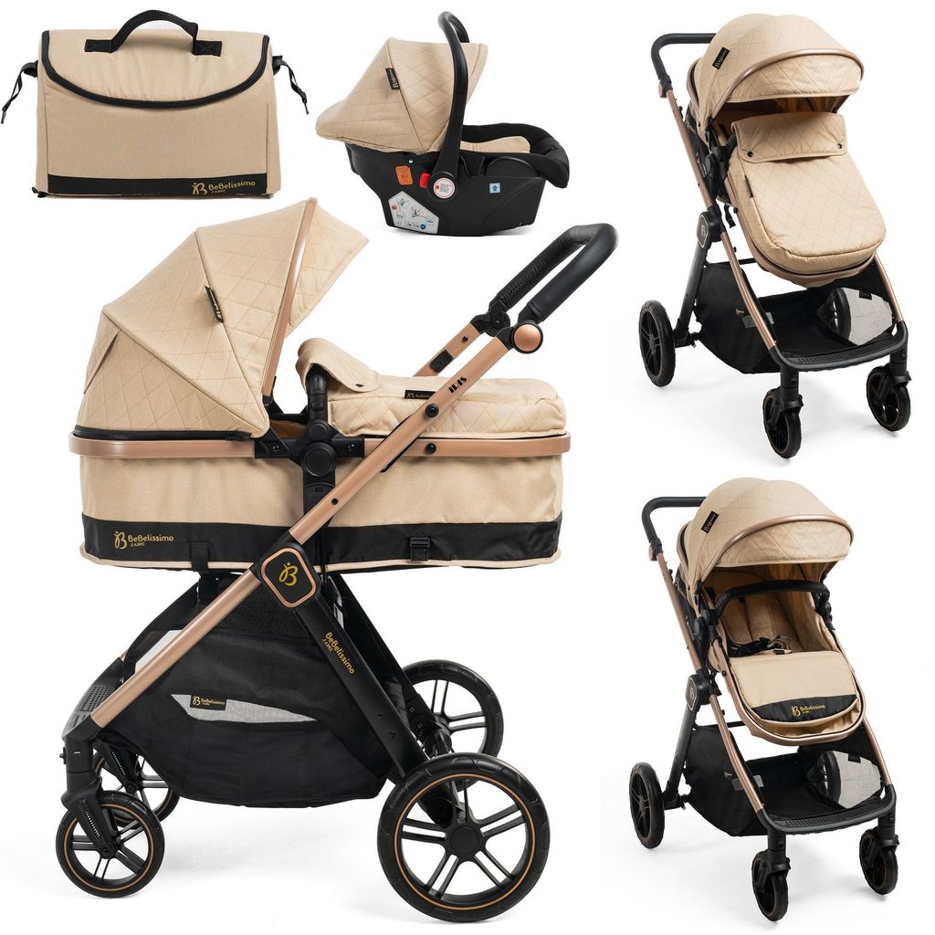 BEBELISSIMO - Poussette combinée trio 3 en 1 - siège auto Image du produit 