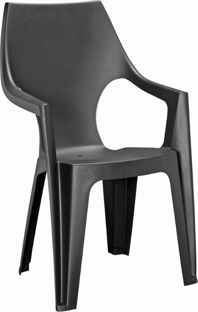 Krzesło plastikowe Keter Dante highback grafitowe Zdjęcie produktu 