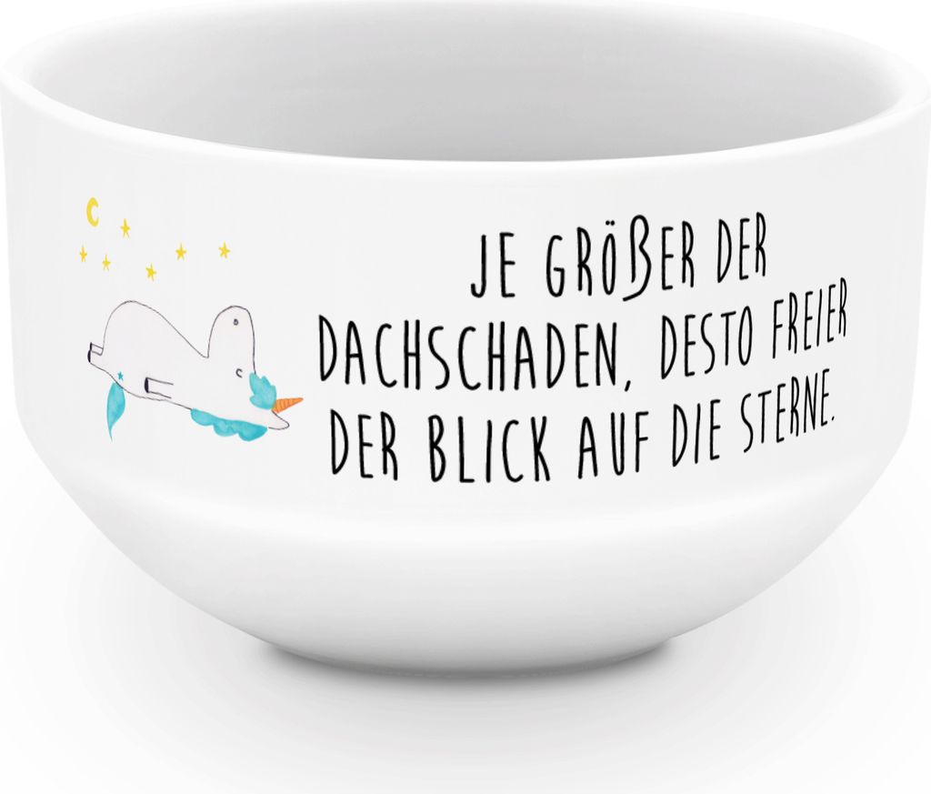 Mr. & Mrs. Panda Schüssel Einhorn Sternenhimmel - Weiß - Produktbild 