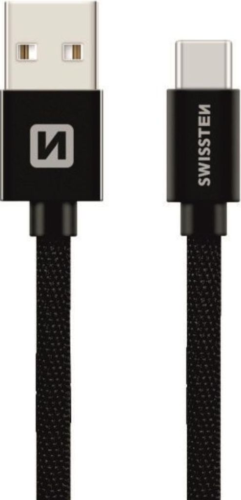 Swissten Textile Universal Quick Charge 3.1 USB-C Daten- und Ladekabel 3 m