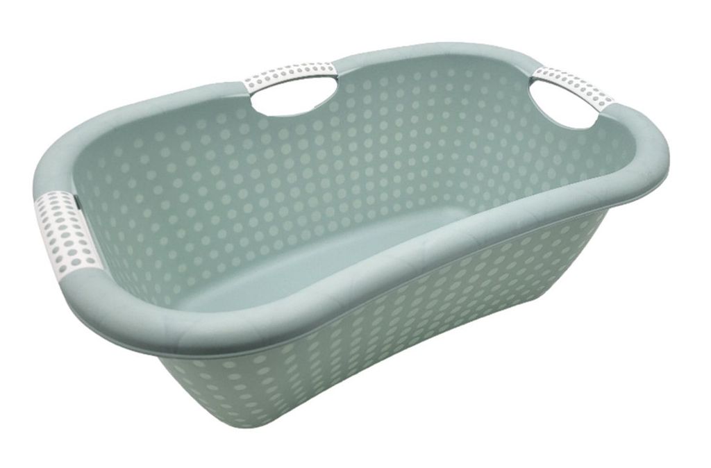 Wäschewanne Ergonomica 27L Wäschekorb Wäschesammler Wäschebox Wäschebehälter , Farbe:petrol