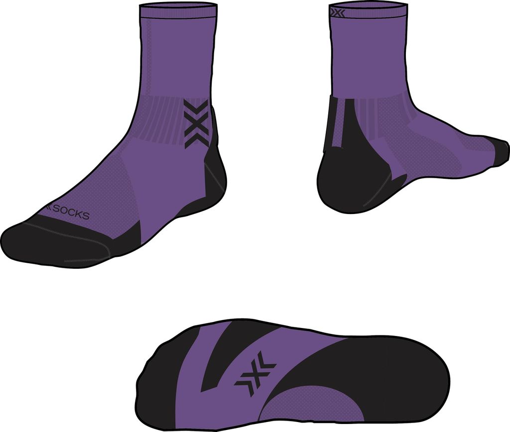 X-SOCKS Run Discover Crew Socken – Optimale Belüftung & Stabilisierung beim Laufen – Air-Conditioning-Kanal, Muskelunterstützung & Komfort f...
