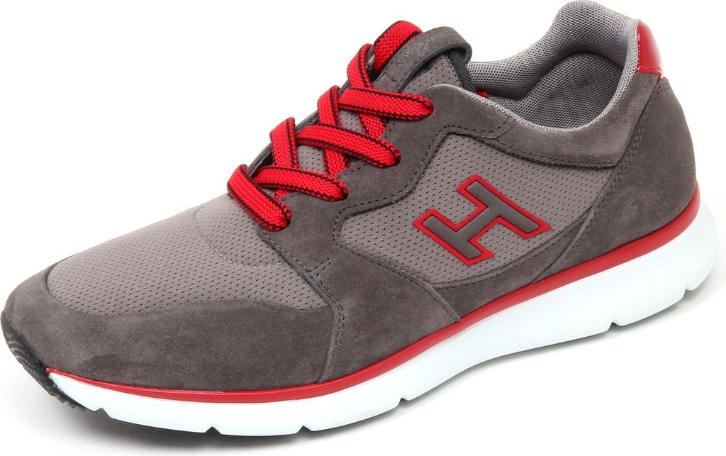 D0052 Trainer Mann HOGAN H254 T2015 Schuh H Flock grau Schuh Mann
