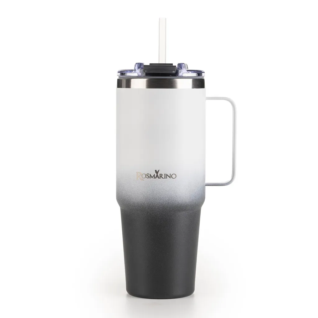 Rosmarino MegaCup Ombre 870 ml Antracite - Tazza Termica Acciaio Inox