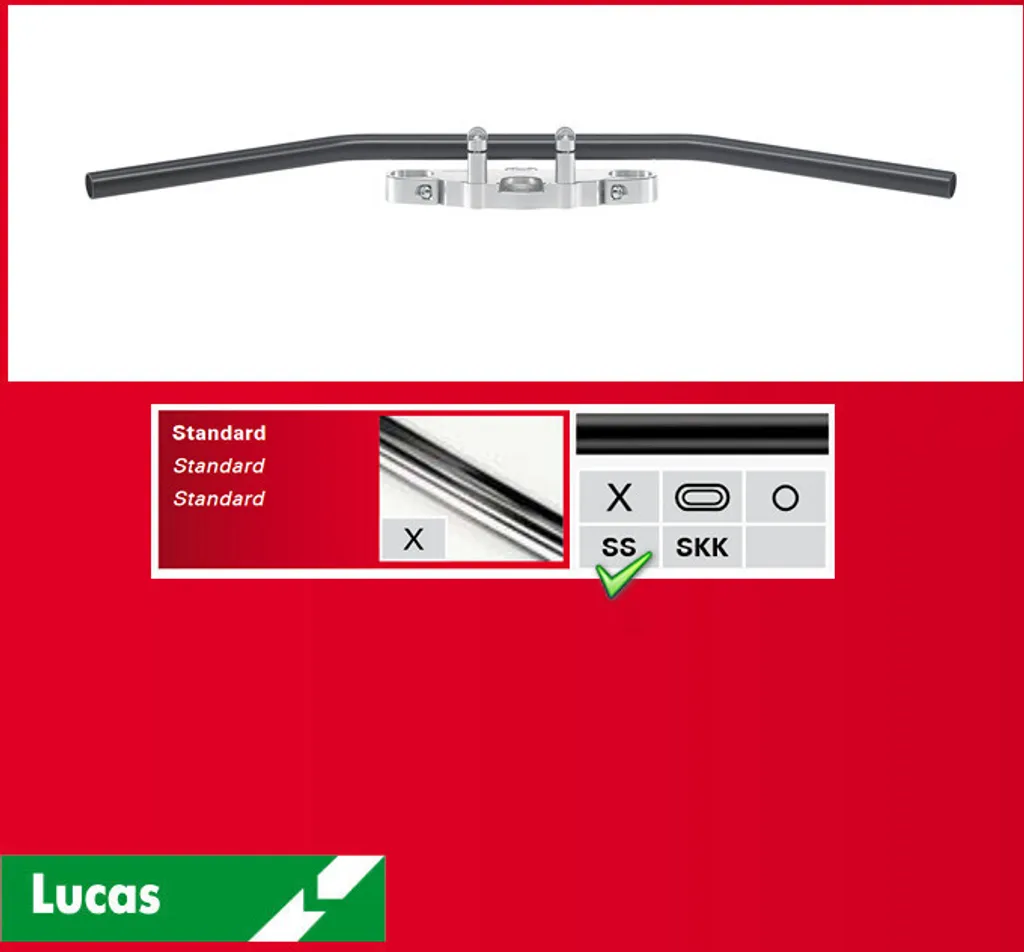 Guidon Dragbar Long acier noir : fini les vibrations et le look d'origine