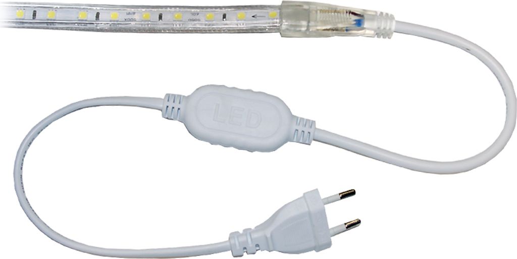 Steckeranschlußteil LED Lichtschlauch warmweiss / kaltweiss Produktbild 