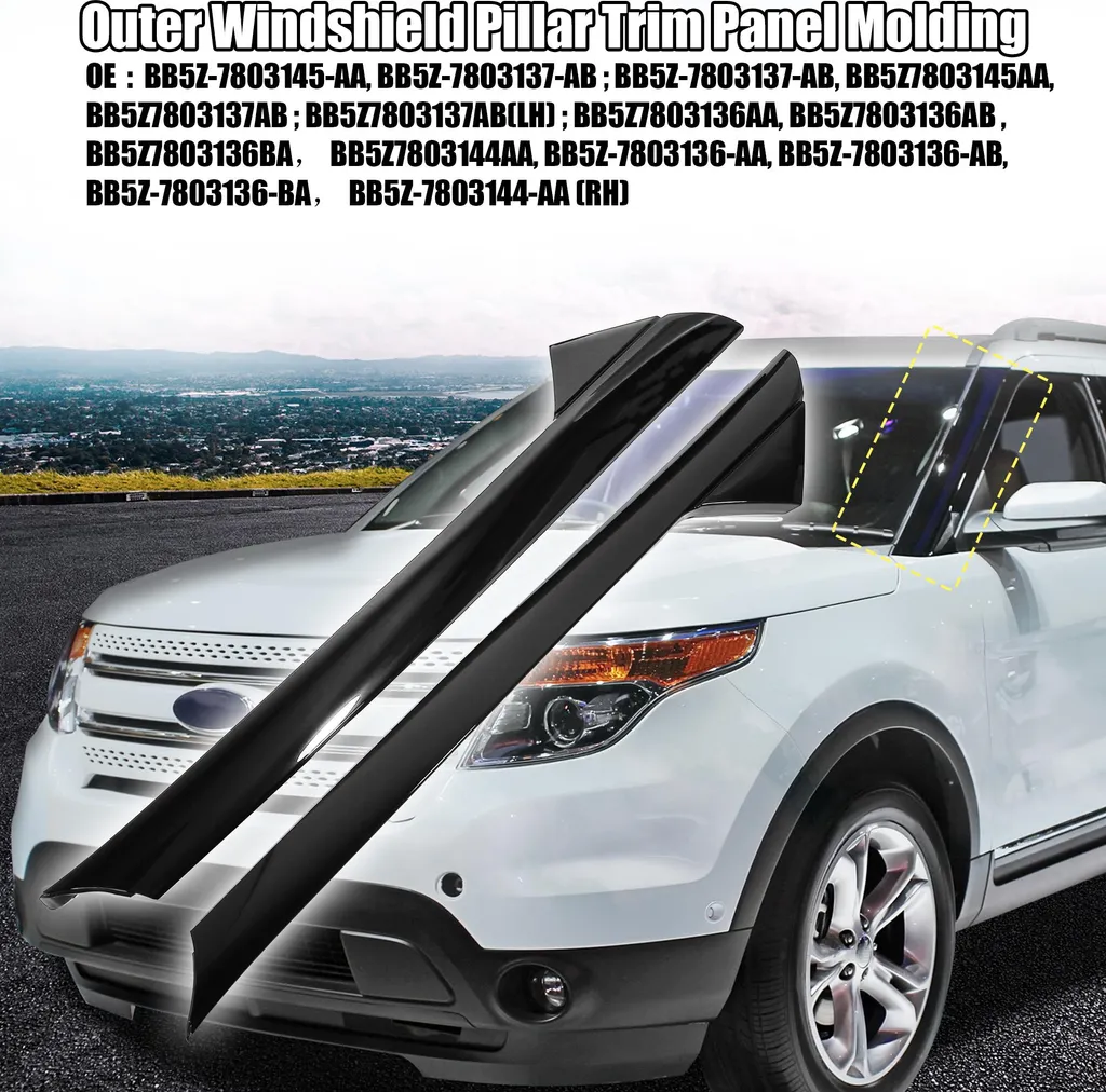 Garniture de Pilier de Pare-brise Ford Explorer BB5Z-7803145-AA Noir