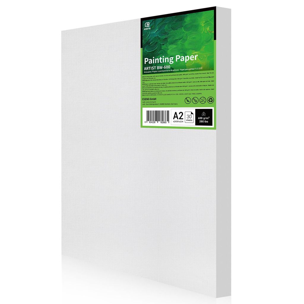 ESENG® Papier toile, A2, 600g/m2, 30 feuilles, convient Image du produit 